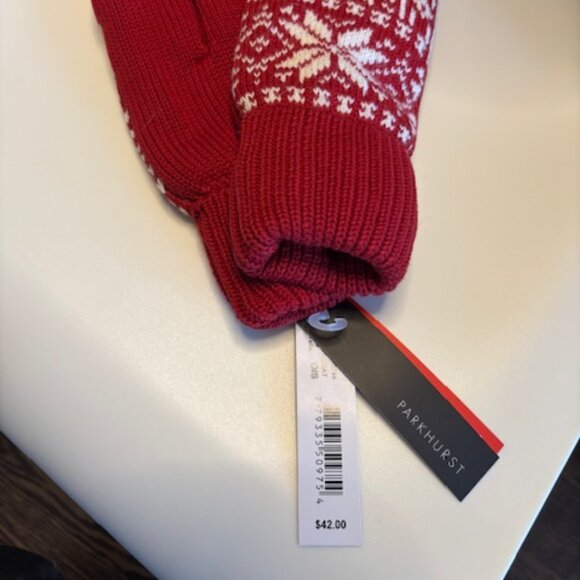 Parkhurst Red Mittens (One Size) - Picture 5 of 5
